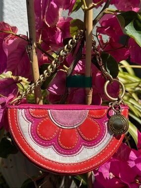 coach coin purse flower slice